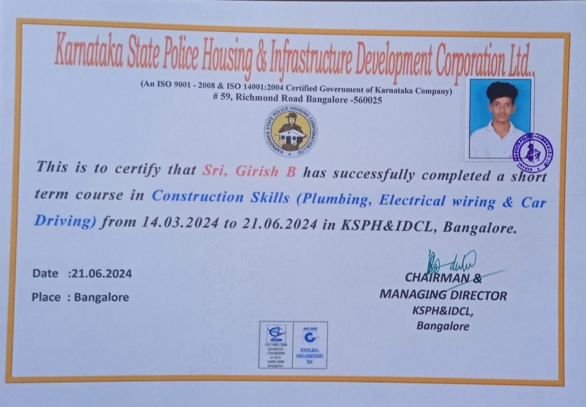 Construction skill training